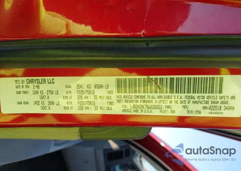 2008 Jeep Liberty Sport из США, поврежденный, VIN 1J8GN28K78W226653